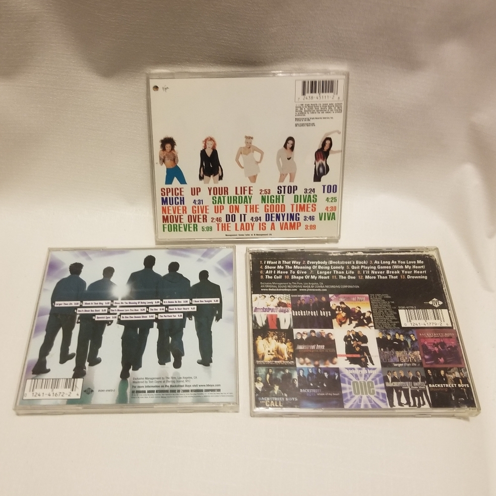 4 Y2K cds: Spice Girls, 98°, 2 Backstreet Boys, 1 GUC case & no bklet - Picture 2 of 7